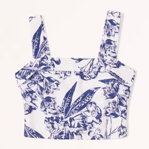 Abercrombie linen blend fold over top